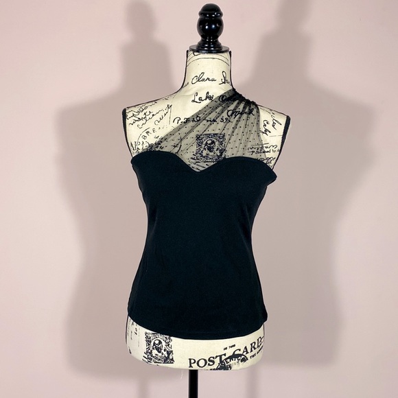 SHEIN Tops - Shein One Shoulder Lace Top